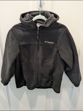 Columbia Black Hooded Fleece Jacket